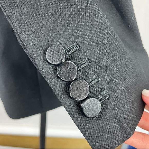 J CREW COLLECTION “Willa Tuxedo” Blazer in Italian Wool NWT BLACK Size 2 - Picture 7 of 15
